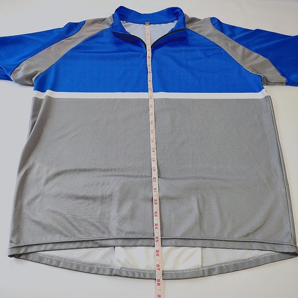 Primal Biking Cycling Jersey Men's XL Short Sleeve Blue Grey White - Picture 9 of 10